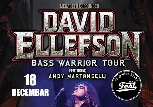 David Ellefson u klubu Fest