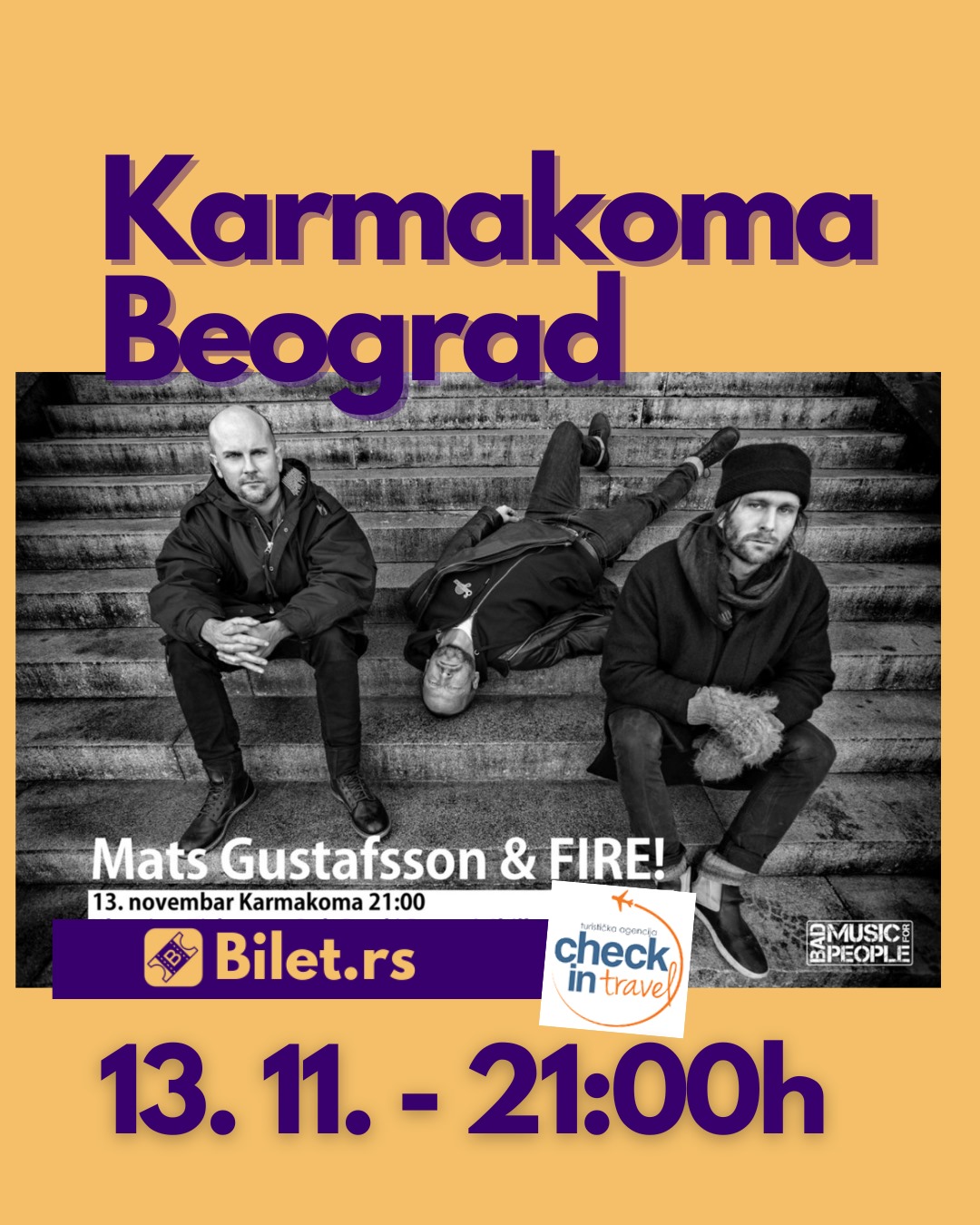 Mats Gustafsson & FIRE! u Beogradu