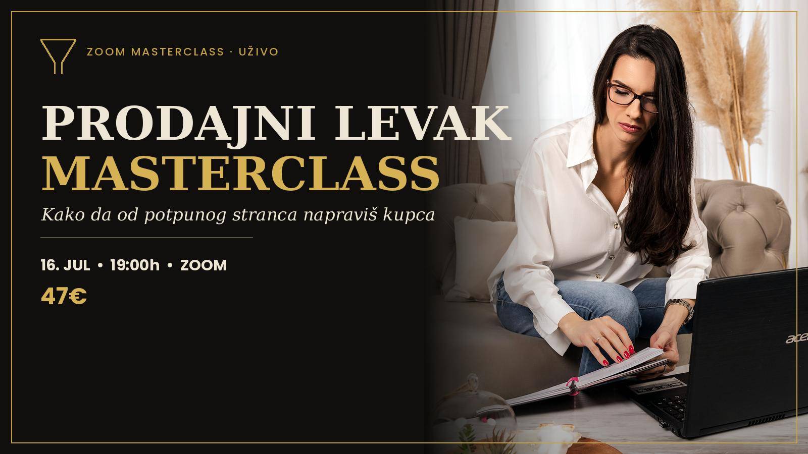 Online predavanje: PRODAJNI LEVAK MASTERCLASS