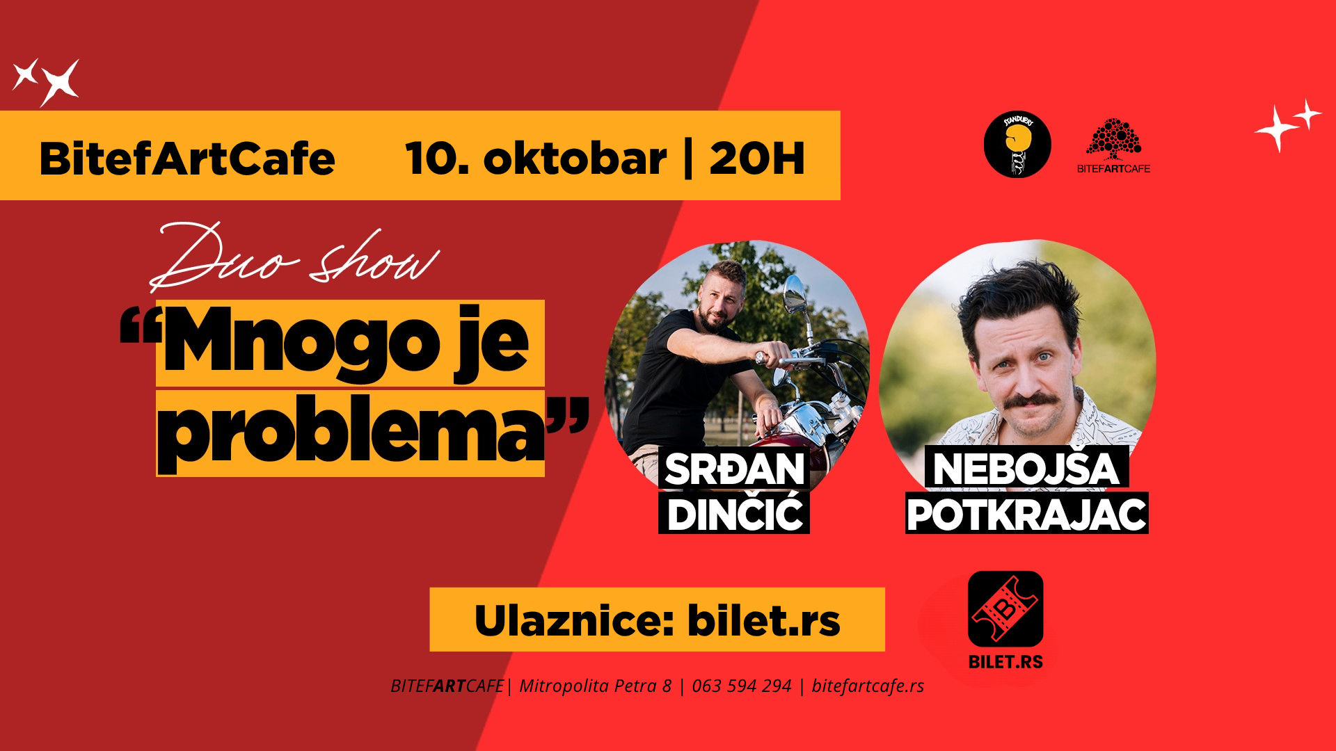 Stand Up Duo Show "Mnogo je problema" - Srđan Dinčić i Nebojša Potkrajac
