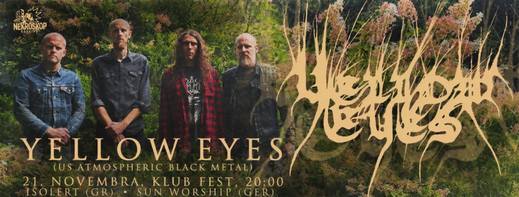 YELLOW EYES (US) + ISOLERT (GR), SUN WORSHIP (GER) u Beogradu