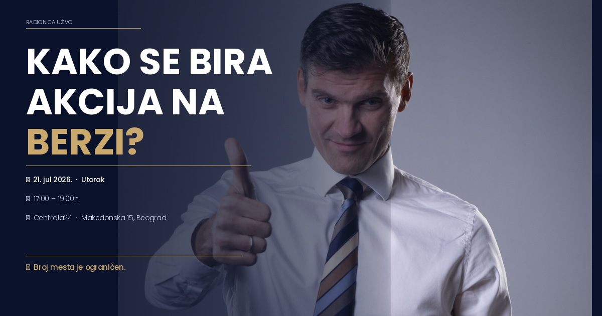 Radionica uživo: Kako se bira akcija na berzi?