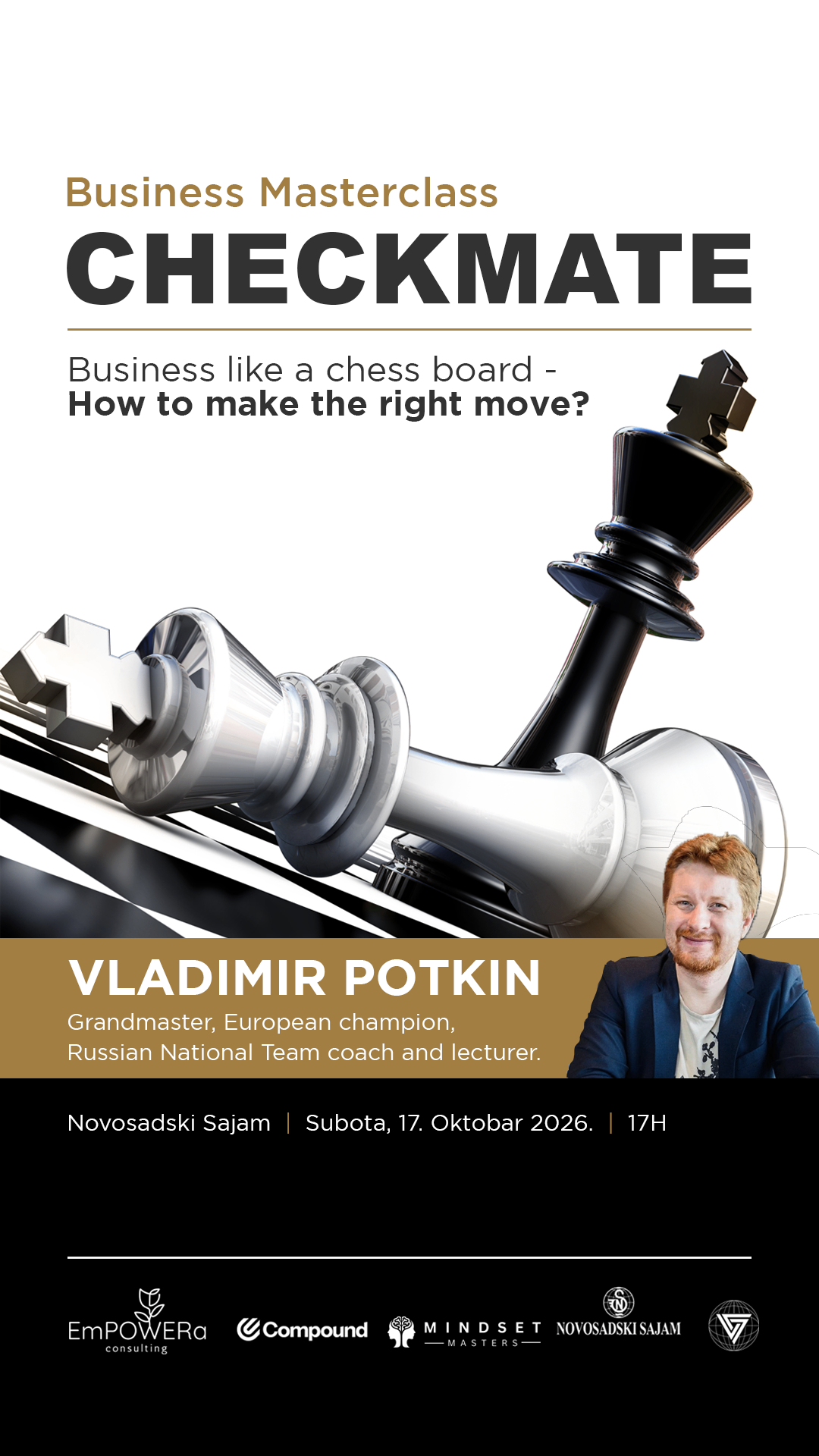 Business Masterclass: Checkmate - Business like a chess board, how to make right move
