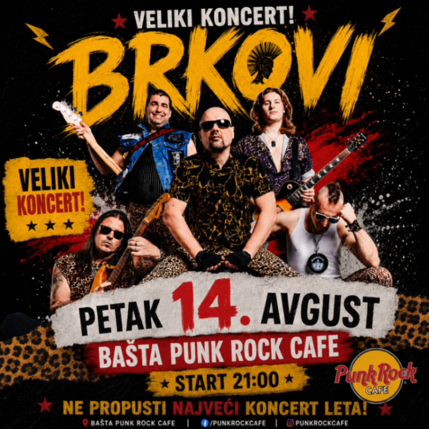      BRKOVI  Bašta Punk Rock cafe 14. avgust